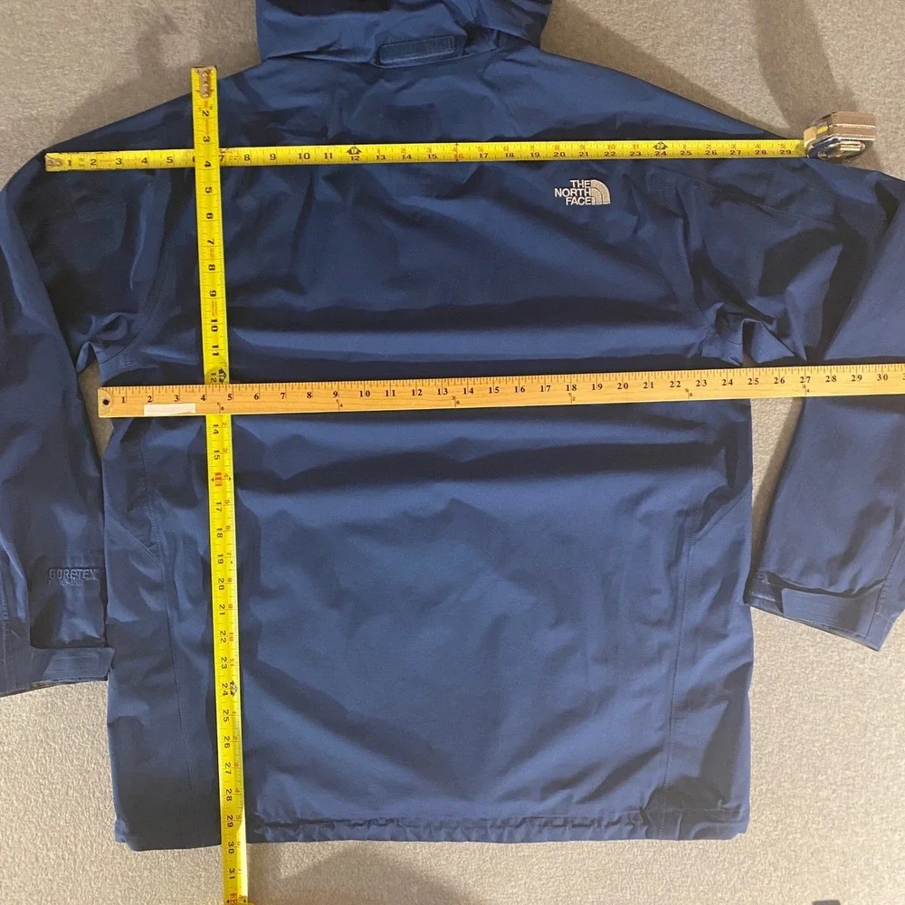 The North Face Mens Blue Gore-Tex Paclite Shell Hooded Jacket XL